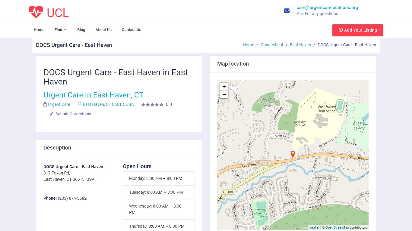 DOCS Urgent Care - East Haven in East Haven, CT 06513